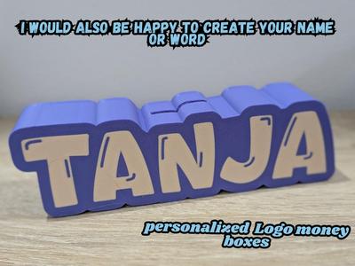 personalized name money boxes Tanja