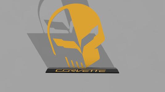 Logo skull corvette