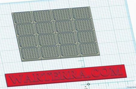 Embossing plate sci fi platform wargame terrain