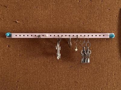 Bulletin Board Earrings Organizer