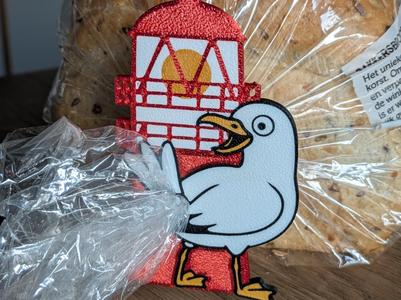 Seagull Lighthouse Bread Bag Clip
