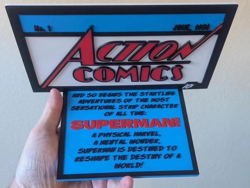 Action Comics #1 Sign + Stand   