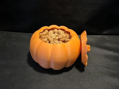 100mm Small Pumpkin Nut & Candy Bowl With Lid