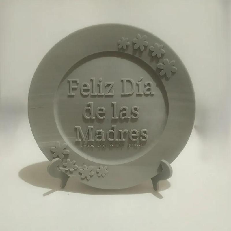 Mother's Day commemorative plate in Spanish   