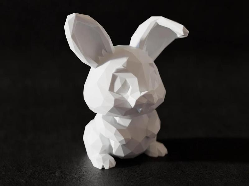 Low-poly Bunny   