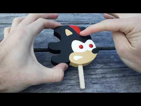 Shadow The Hedgehog Popsicle
