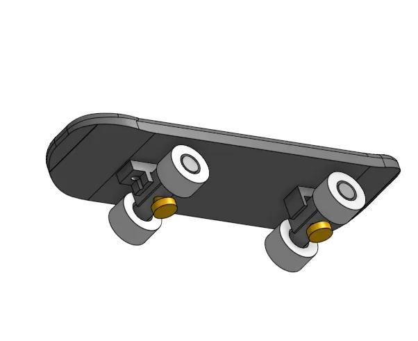 Finger skateboard (turns and ollies)   