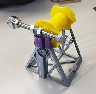Auto-Rewind Spool Holder refined for IKEA Samla box