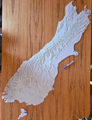 3D terrain model of New Zealand   