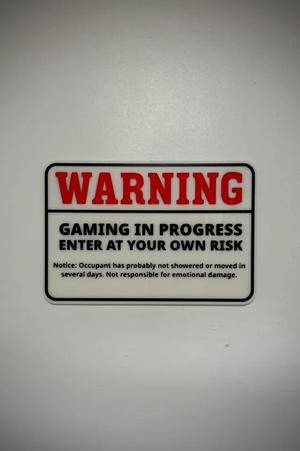 Gamer Door Sign   