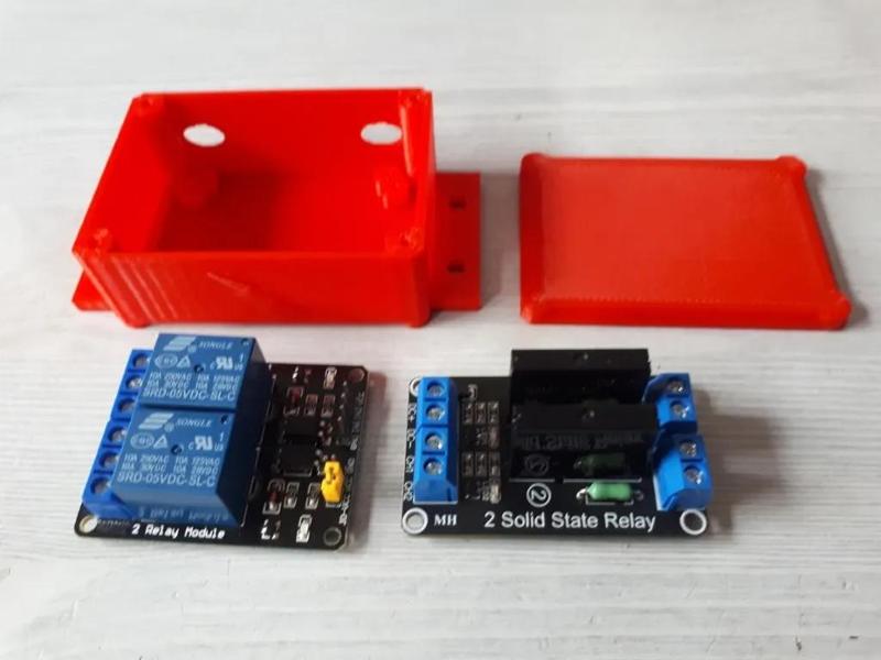 Relaisgehäuse für Profilschienenmontage am 3D Drucker   