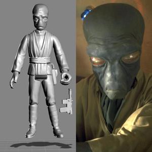 VINTAGE STAR WARS KENNER-STYLE CHACHI DE MAAL ACTION FIGURE