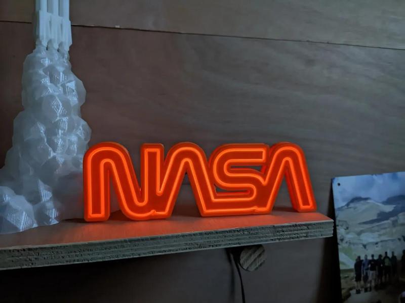 NASA neon with EL wire   