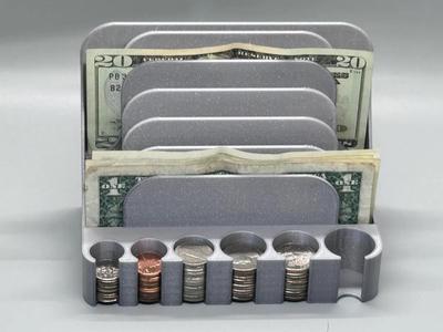 Money Bill and Coin Holder/Sorter/Organizer   
