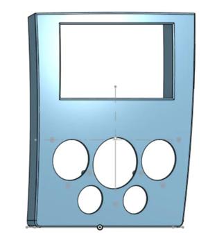 Ford Transit connect 2003 Heater/Radio 2 din panel   