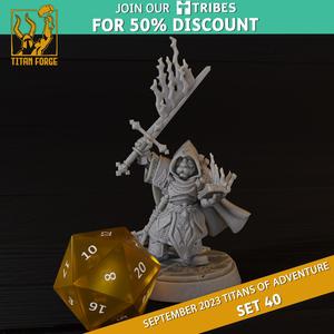 Gnome Male Cleric - RPG Hero Character D&D 5e - Titans of Adventure Set 40