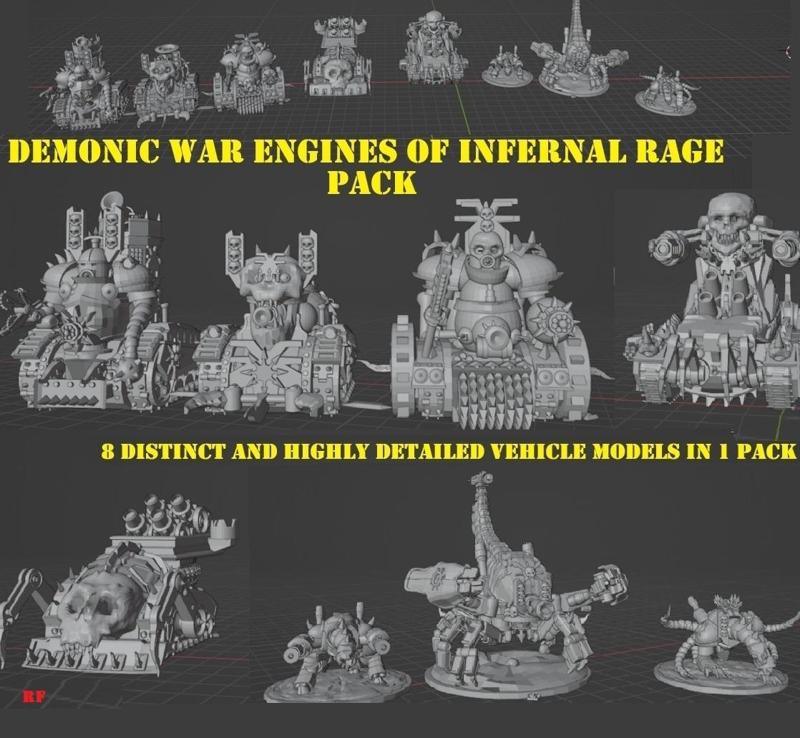 demonic  war-engines of rage pack