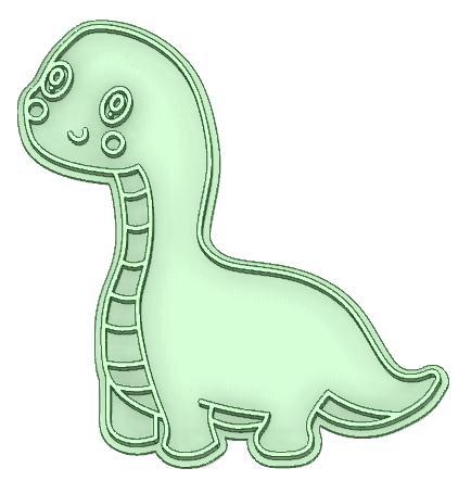 Dino 29 cookie cutter