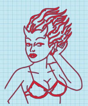 CALLIE MAGGOT BONE - UGLY AMERICANS - WALL ART