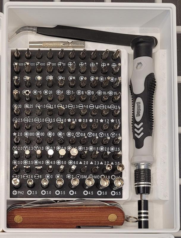 Gridfinity Amazon screwdriver set