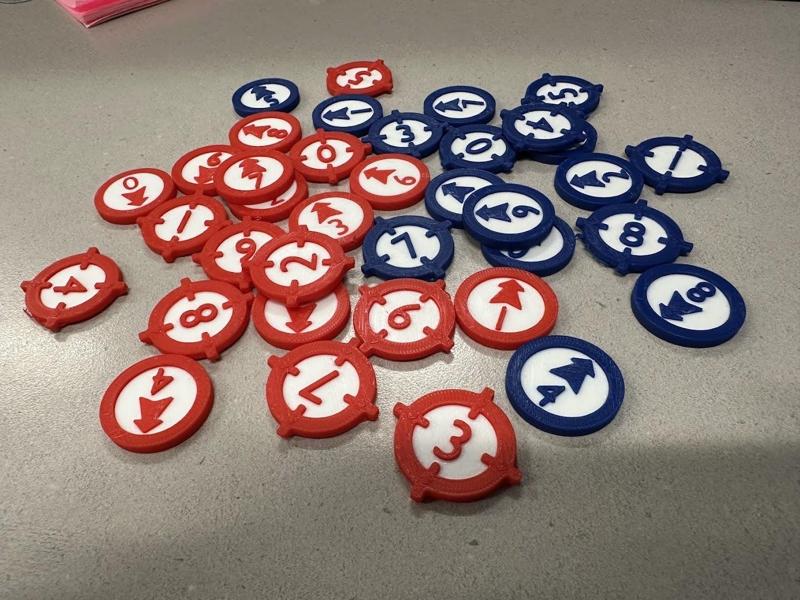 Numbered Tokens for Wargames
