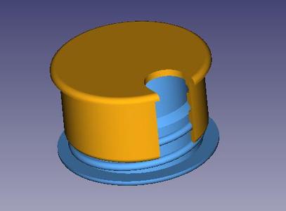 Cable Manager for 40 mm Hole / 20-30 mm Depth