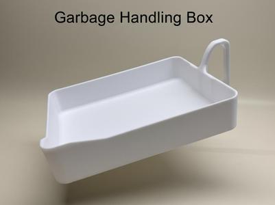 Desktop poop collection point, desktop poop bin