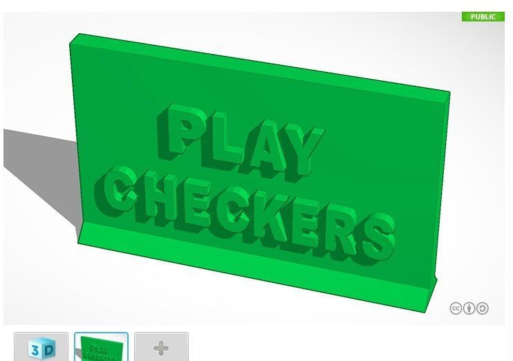 Checkers Sign