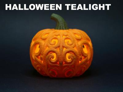 halloween pumpkin lantern tealight