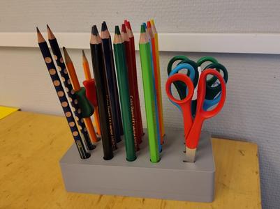 Kids desk organizer / Kids stationery holder
