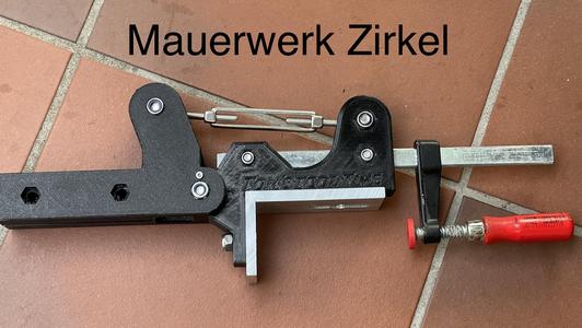 Mauerwerk Zirkel! Werkzeug zum mauern eines Pizzaofens