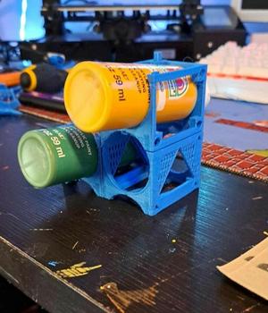Acrylic paint modular storage