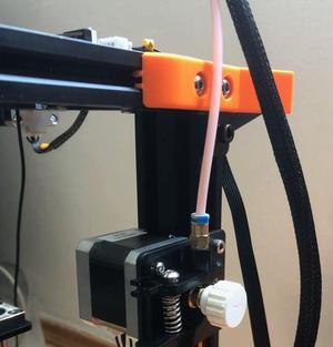 Ender 5 clickable bowden tube and hot-end cable guard