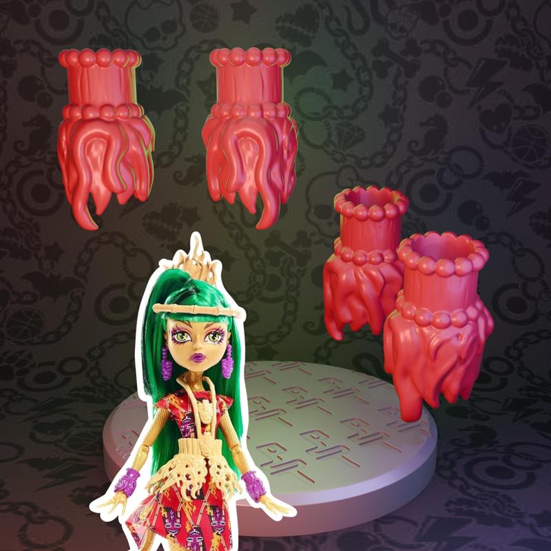 Monster High Ghouls Getaway Jinafire Long doll bracelets replacement