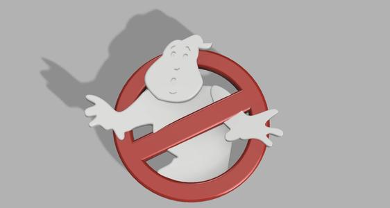 "Who you gonna call ?....Ghostbusters! " Mooglie 3D refrigerator magnet