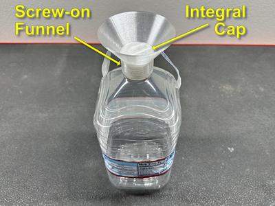 Crystal Geyser Gallon Jug Funnel with Cap