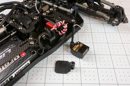 RC Receiver mount with antenna tube