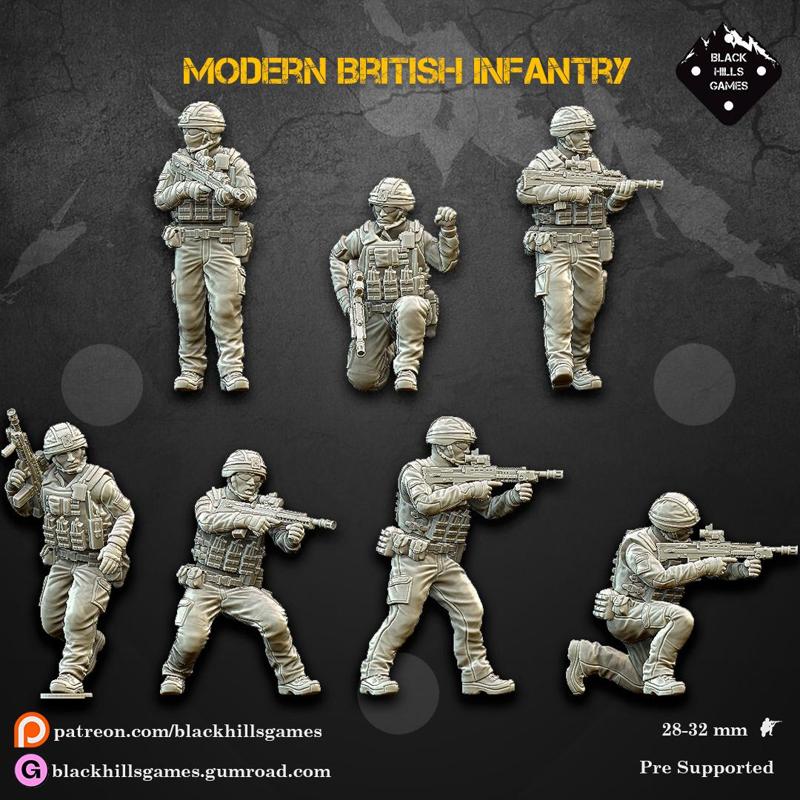 Black Hills Games - Modern British Infantry (Full Set)