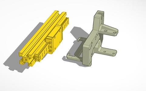 Tronxy XY-2 Pro BiQu H2 Lite Extruder adaptor-Base