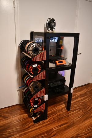 LACK Filament Storage Brackets - with hexagons!