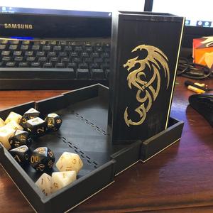 Dice Tower With Storage Tray / Box