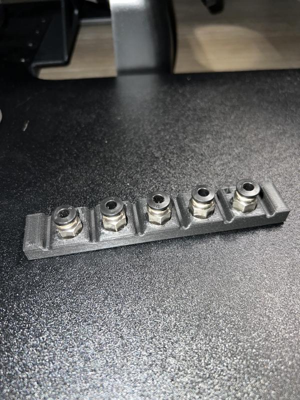MMU Filament Guide for Wire Rack Shelf