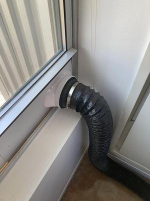 4" duct to 5.1" window vent adapter