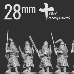 28mm Jurchen-Jin Sword Heavy Armoured Foot