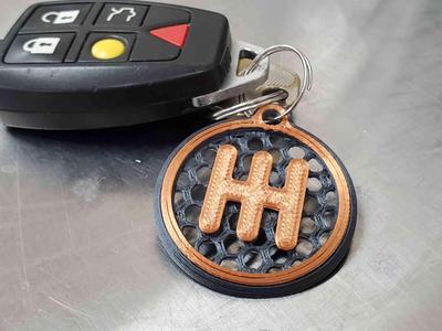 Manual Transmission H-Pattern Keychain