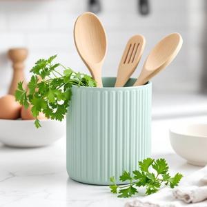 Ribbed Kitchen Utensil Holder, Utensil Caddy