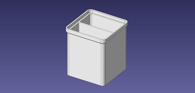 1x1 units, full height, 1x2 grid Stackable Insertbox