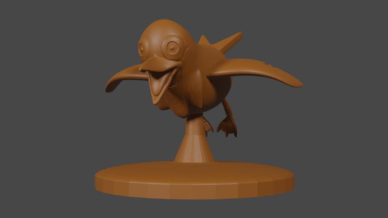 Pokemon inspired, Wattrel, Tabletop DnD miniature