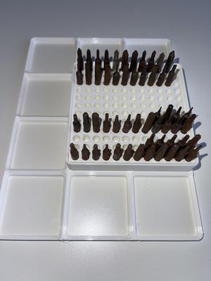Gridfinity mini hex bit holder