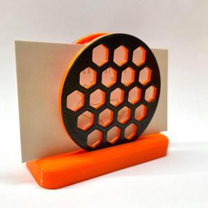 Black & Orange Business Card Holder